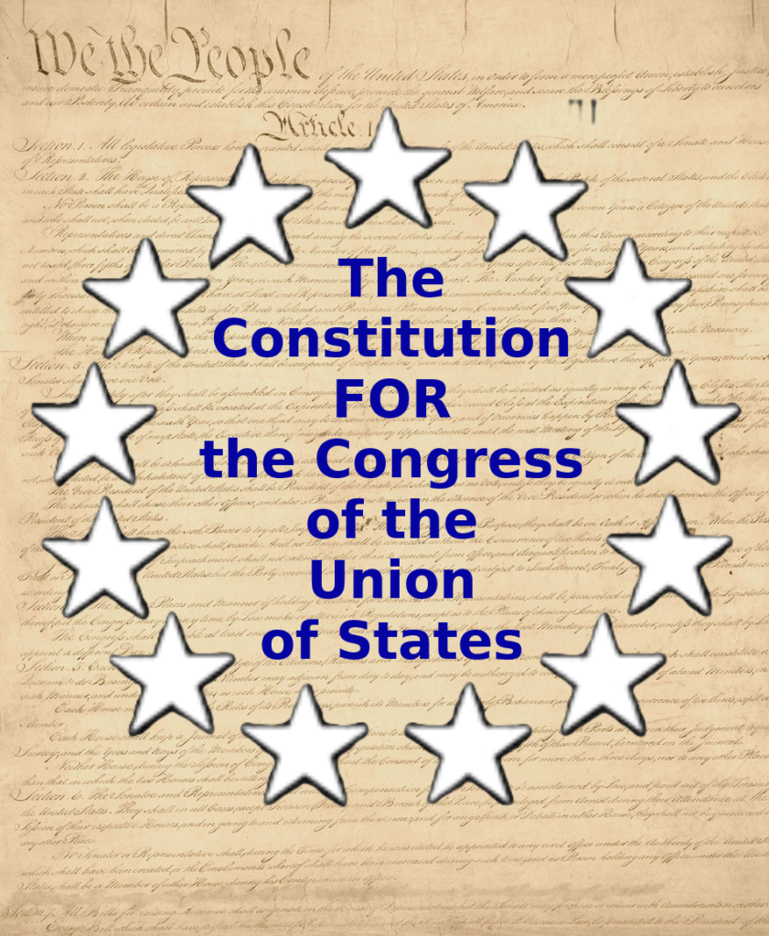 The Constitution FOR the Congress of the Union of States (explained in children's terms) PDF - Readable and Audio